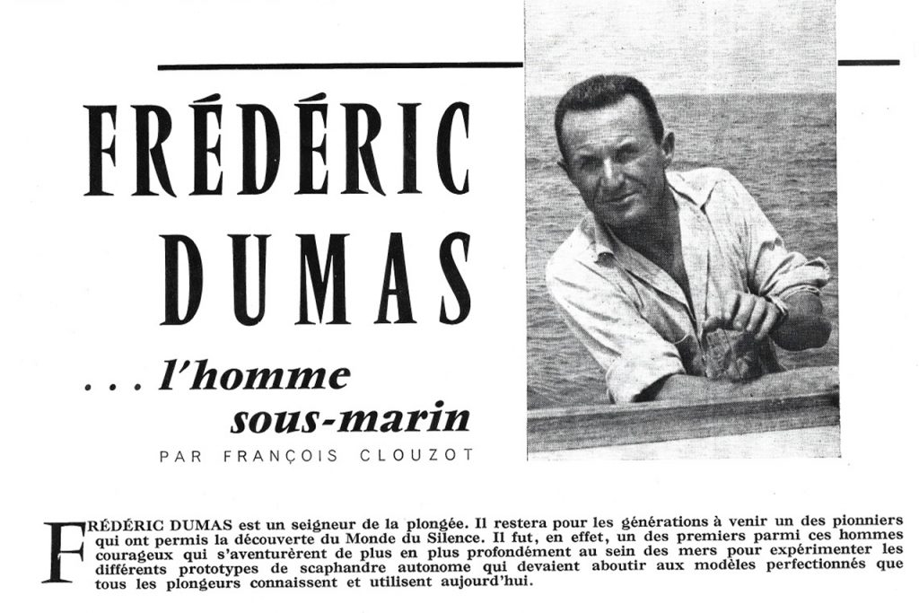 Frédéric Dumas, l'homme sous-marin